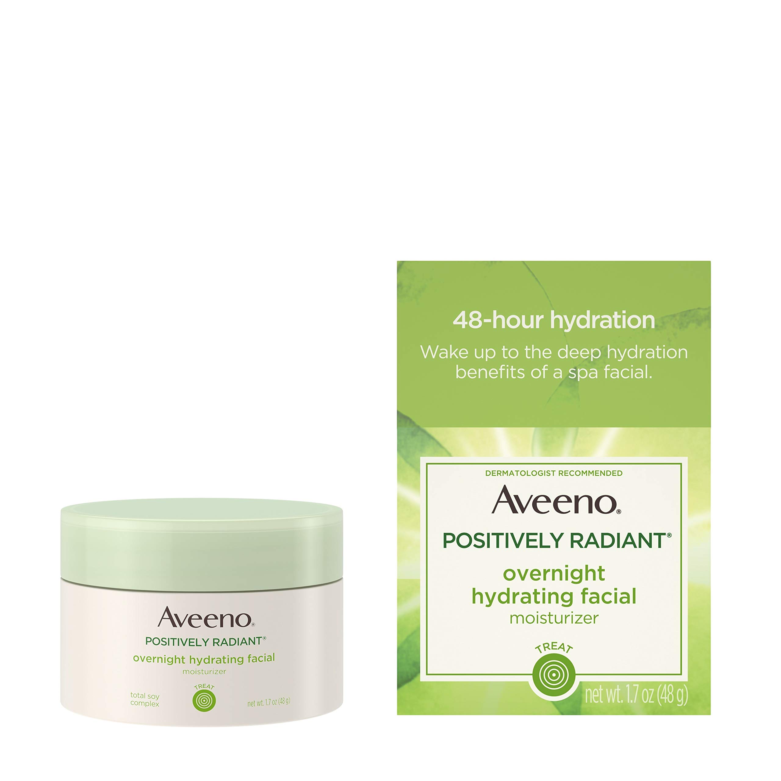 Amazon.com: Aveeno Positively Radiant Overnight Hydrating Facial